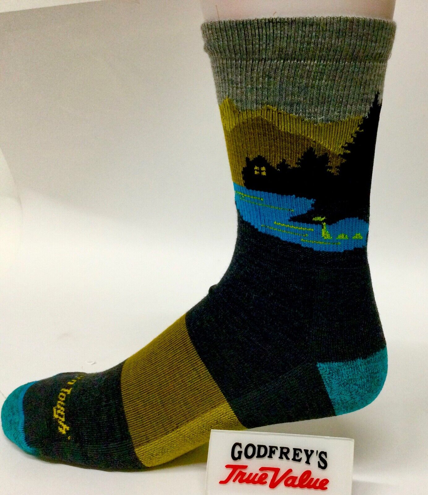 Darn Tough 5014 Charcoal Men's Close Encounters Micro Crew Midweight Hiking Sock