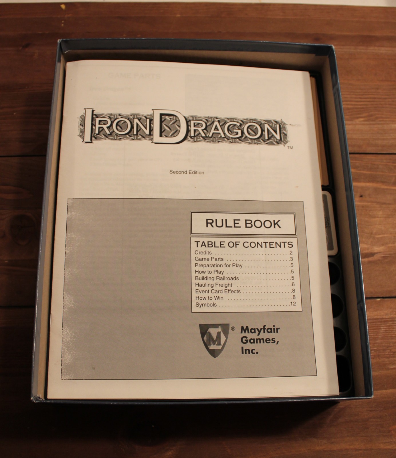 Iron Dragon - Mayfair Games 467  Complete & VGC