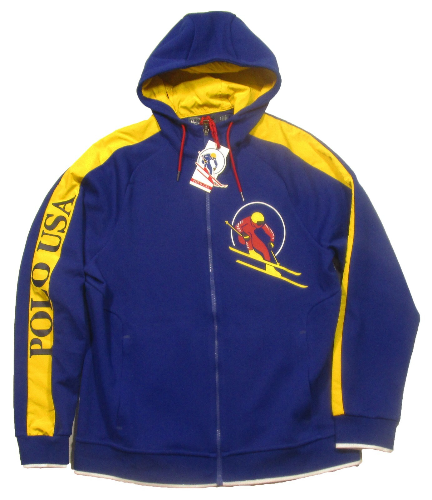 Polo Ralph Lauren Men's Royal Downhill Skier Double Knit Zip