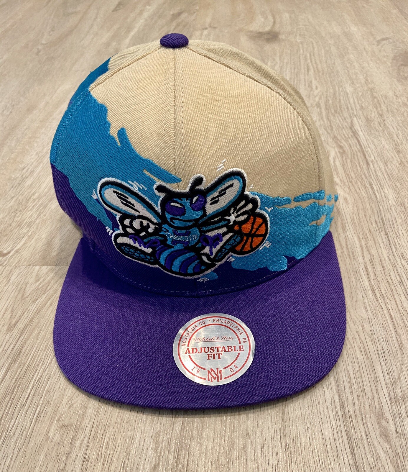 mitchell and ness charlotte hornets snapback