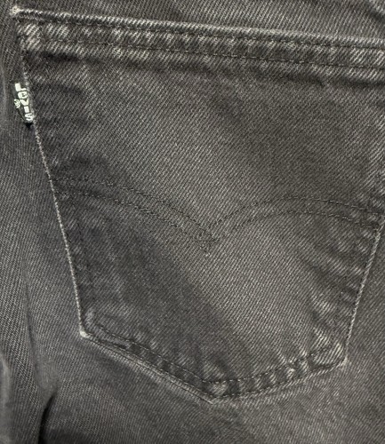 LEVI'S Black Tab 550 Jeans - Black Denim - Men's 33x34