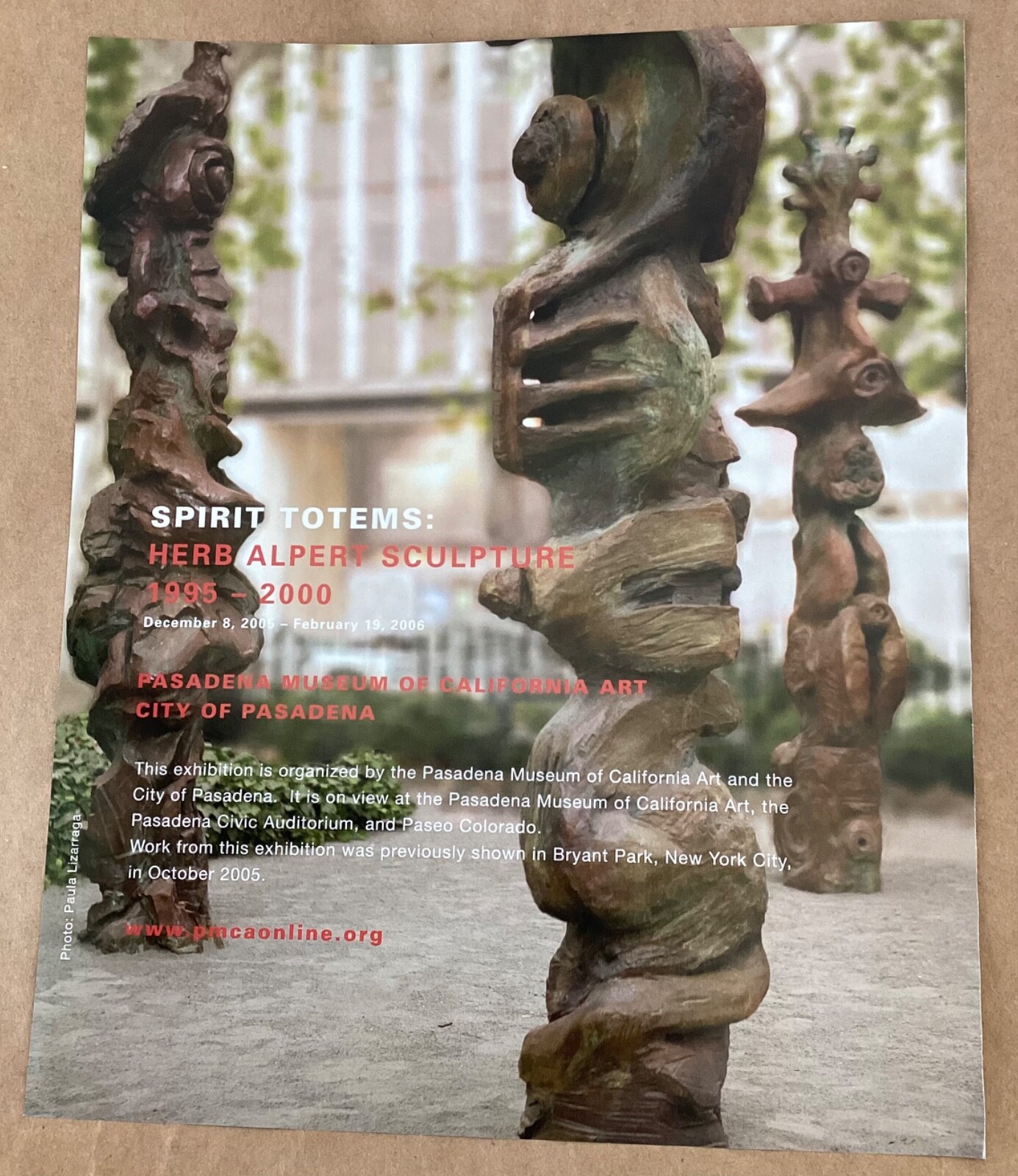 Herb Alpert gallery exhibition ad 2005 vntg art show mgzne