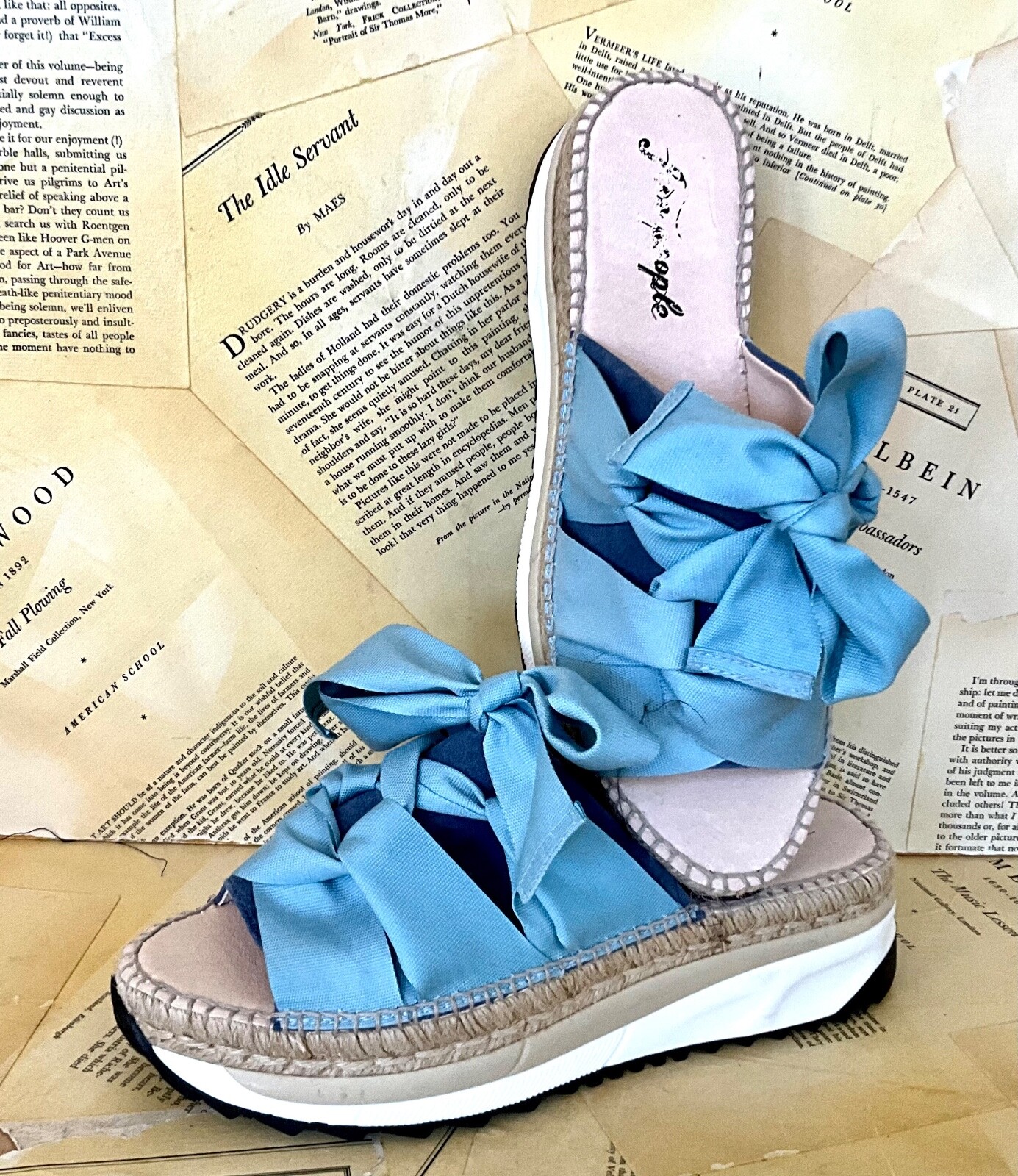 

Спортивные сандалии Free People Chapmin, эспадрильи с лентами, синие 40/10, НОВЫЕ, Sailor blue dream, Chapmin Sport Sandal