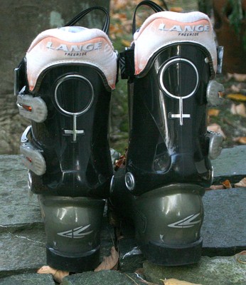 LANGE Exclusive Womens Alpine Ski Boots 22.5 Mondo US 5.5/6.5 Flex 100