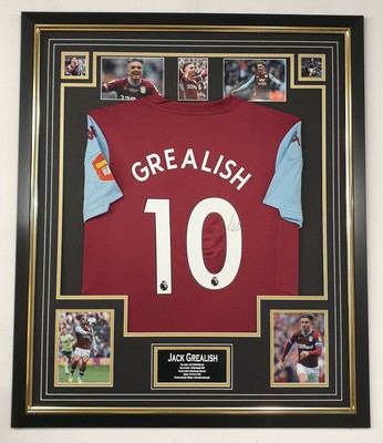 aston villa jack grealish signed shirt