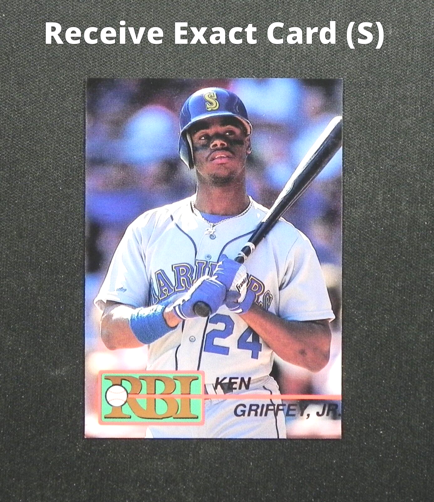 KEN GRIFFEY Jr. 1992 RBI Regular Size Card #4 _ Receive