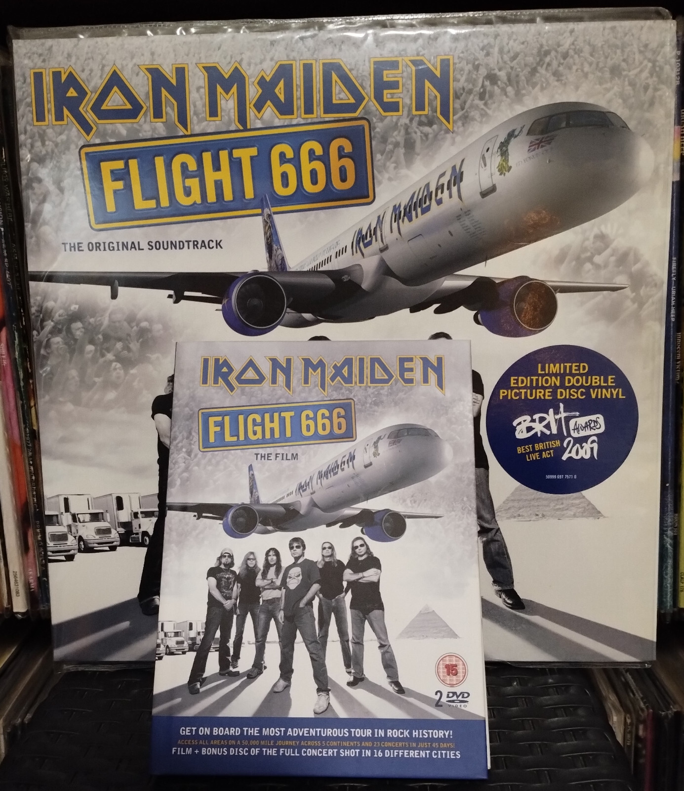 Iron Maiden ‎'' Flight 666 '' 2LP, Picture + Limited Deluxe