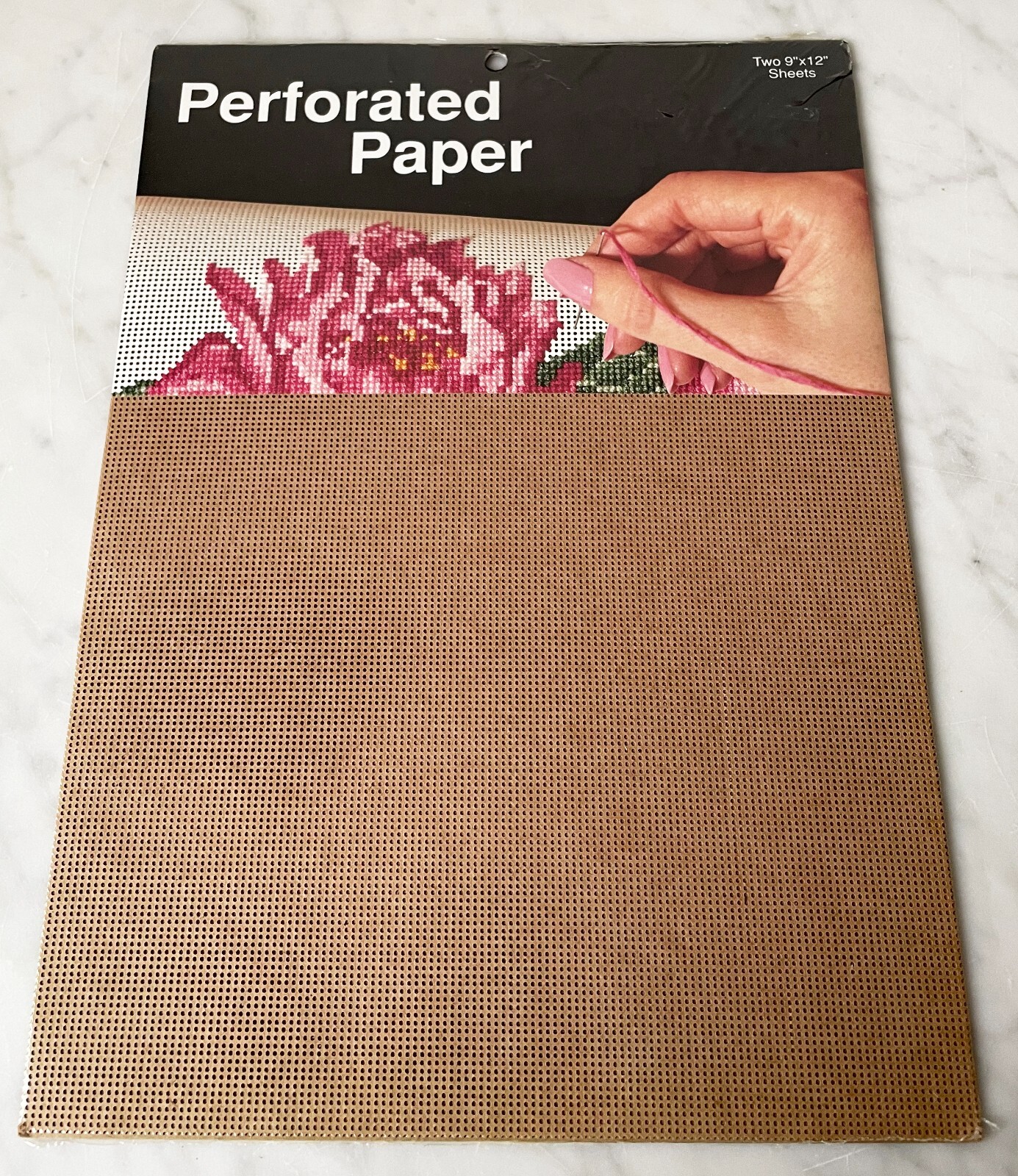 Perforated Paper for Cross Stitch Brown 14 Count - Package of 2 