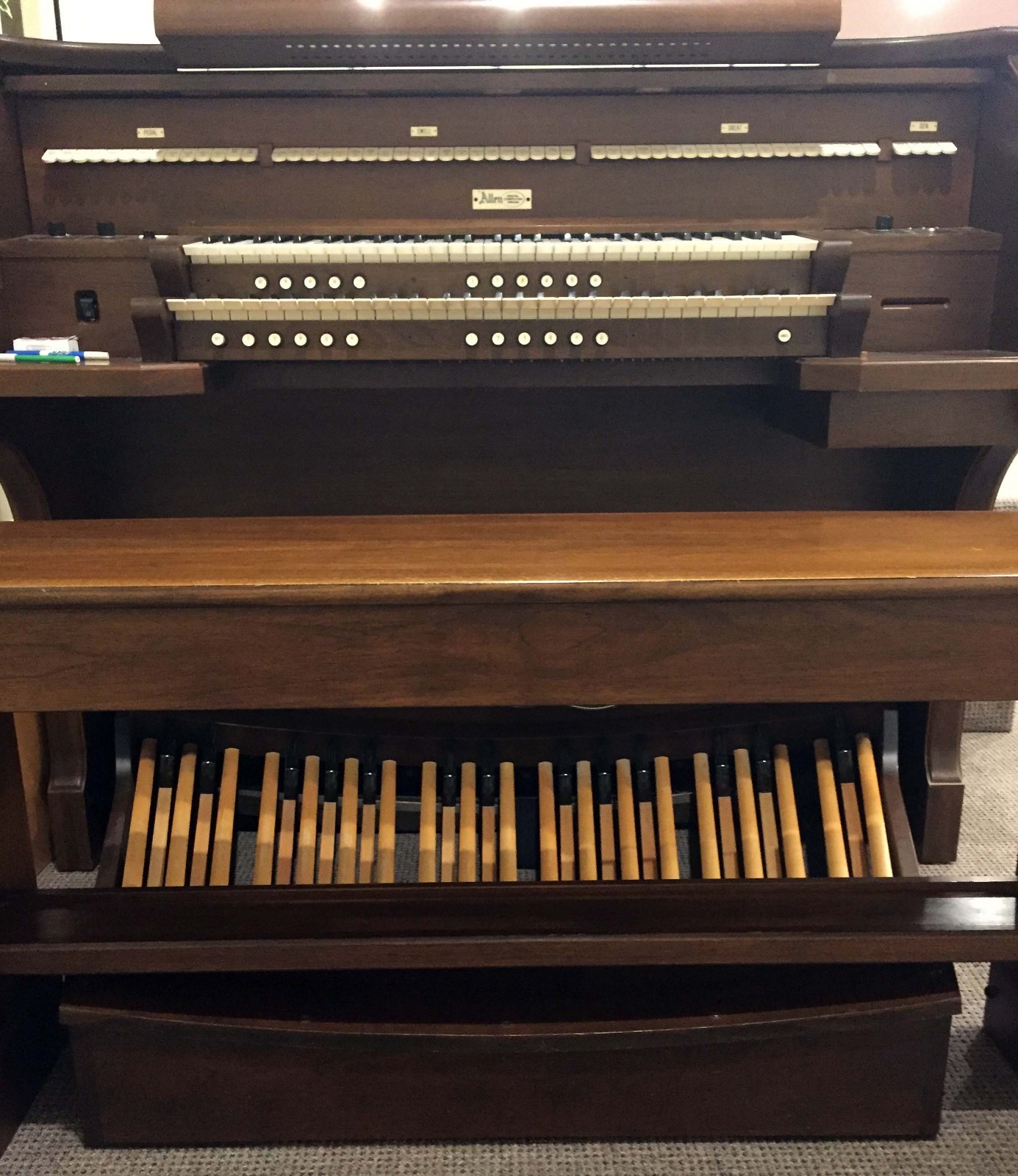 Allen System 301 Manual Digital Organ w/ 2 Speakers & Sub Woofer Purchased 1979