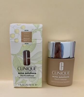 Clinique Acne Solutions Liquid Makeup Shade WN 38 Stone 1 oz New