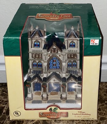 Lemax Coventry Cove Christmas Village Lighted Building St Marks Cathedral 2004