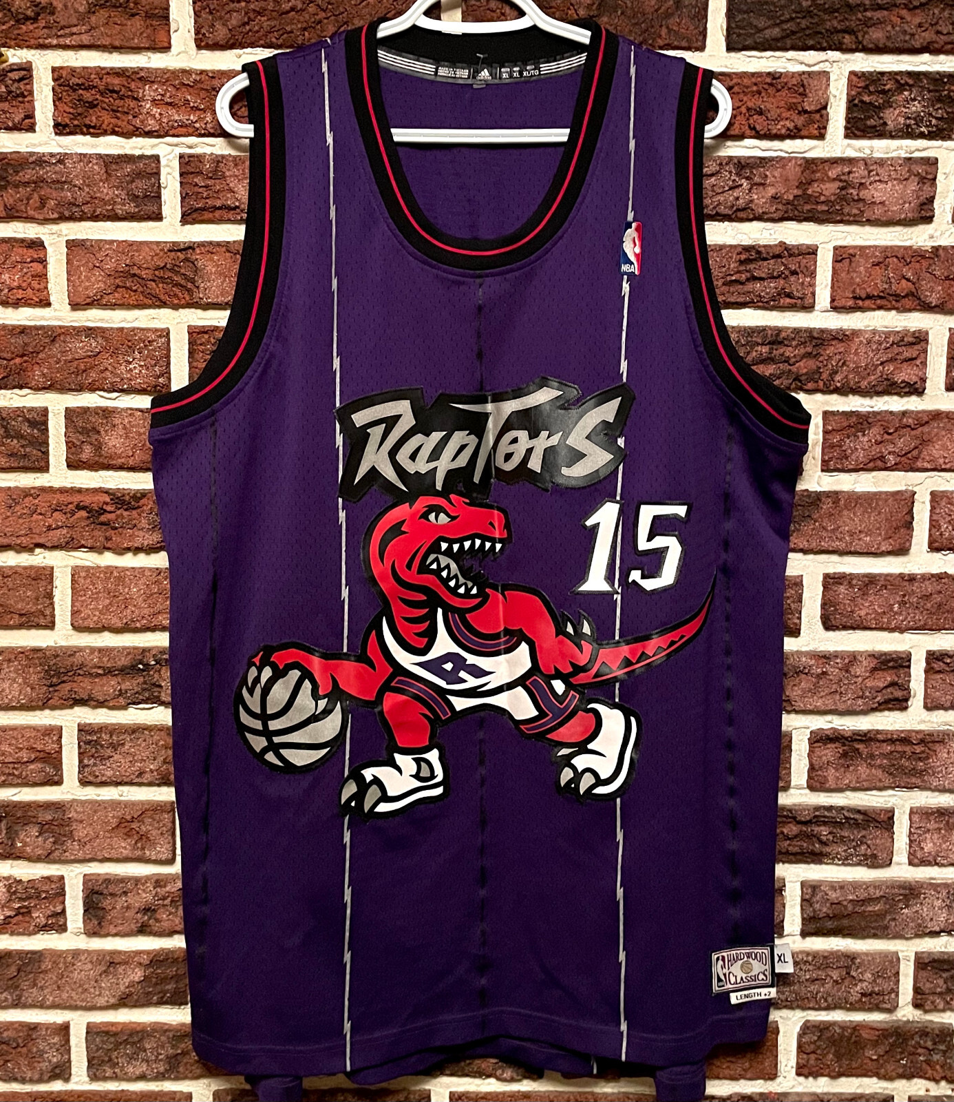 NEW!! Mens ADIDAS Hardwood TORONTO RAPTORS Dinosaur VINCE