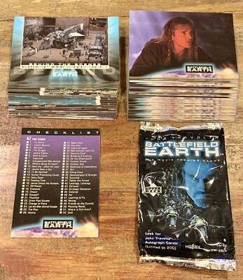 2000 UPPER DECK BATTLEFIELD EARTH THE MOVIE COMPLETE BASE Set w/ JOHN TRAVOLTA