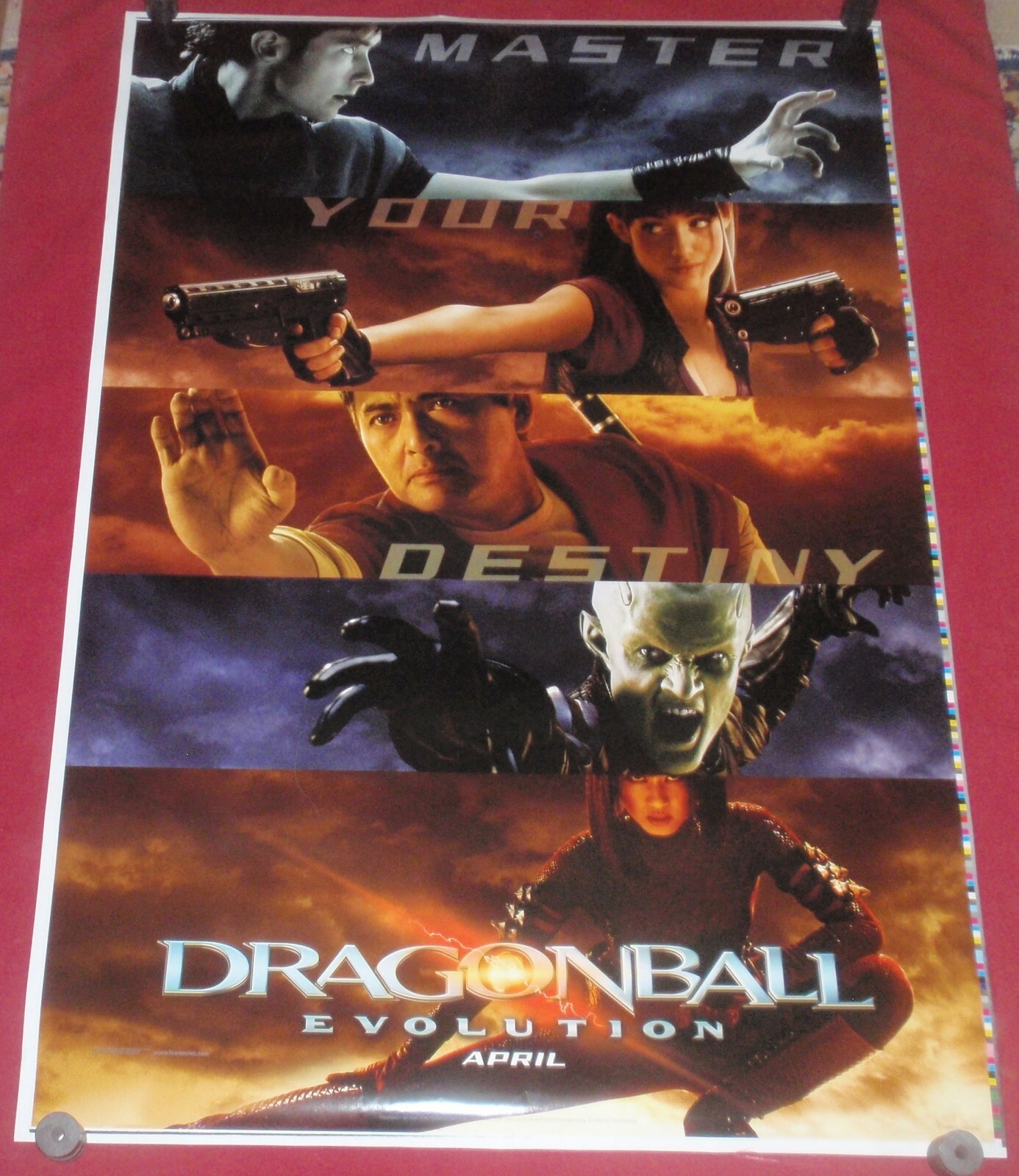 Dragonball Evolution Movie Poster 27x40 D/S Justin Chatwin