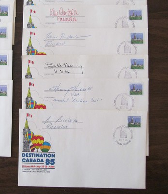 Canada  33 Air balloon signed by pilot.1985.Ottawa-Hull.