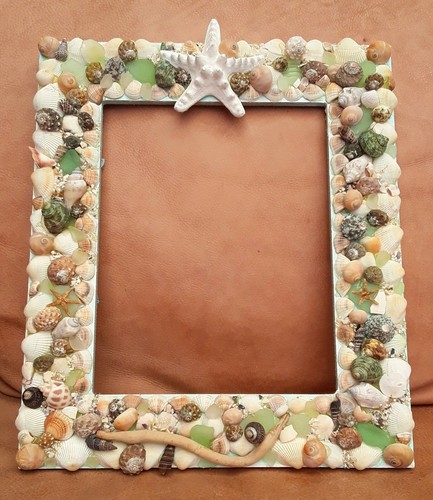 その他 MaruTomi SHELL Picture Frame Handmade Shell Frame, Seashell Picture Frame, Sea Shell