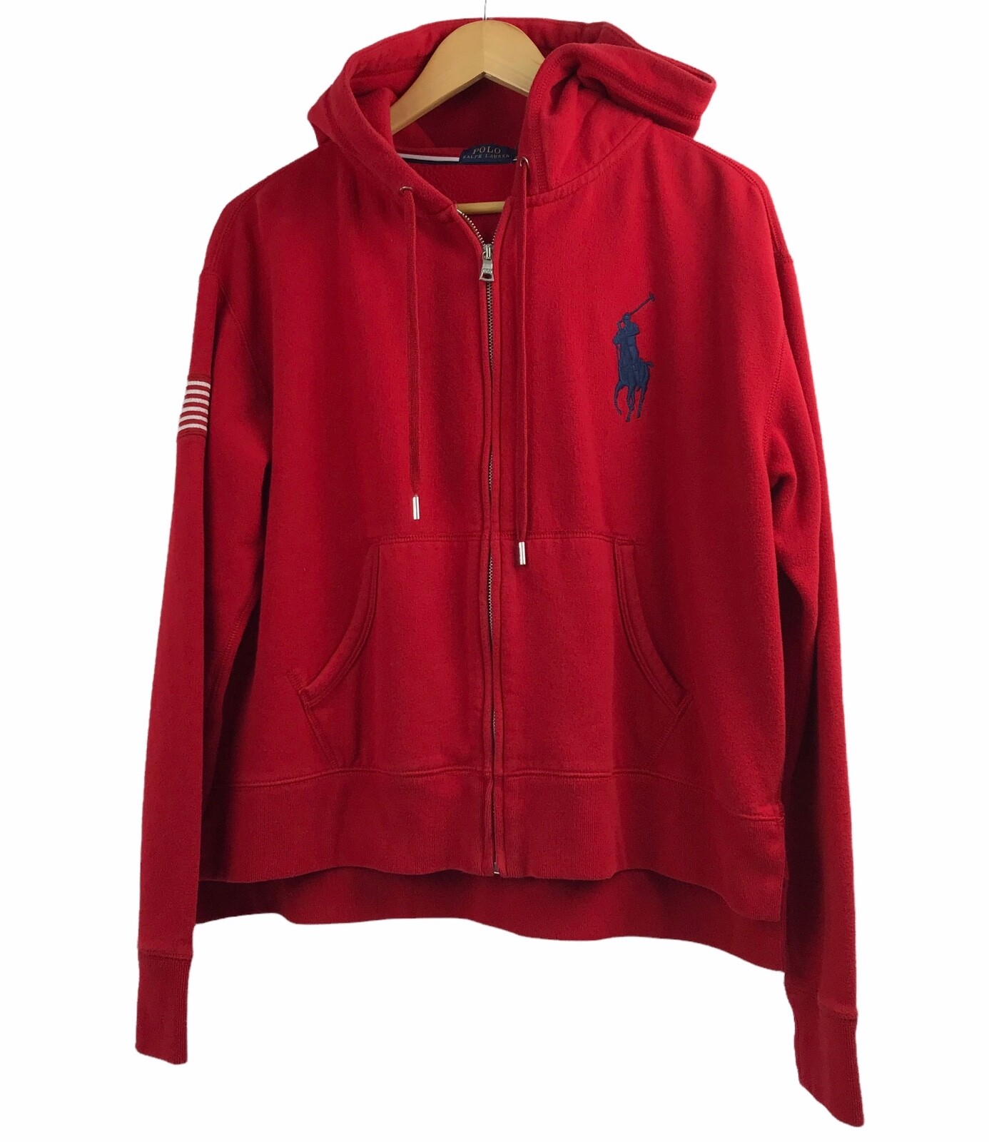 Polo Ralph Lauren Womens L Zip Sweatshirt High Low Hoodie