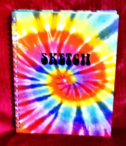 Pen + Gear Sketch Book,Tie-Dye,120 Sheets,9”x12”, Hardback,heavyweight Paper