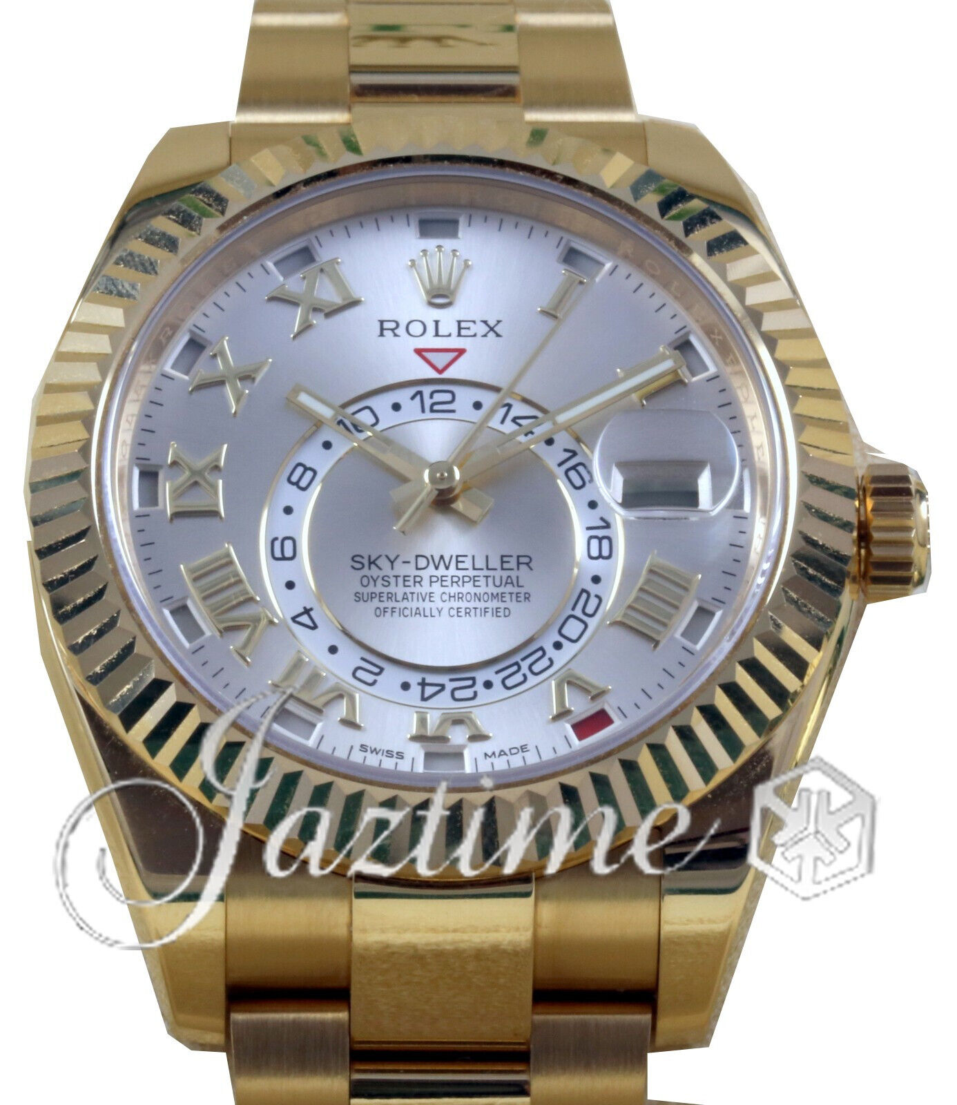 Rolex Sky-Dweller Yellow Gold Silver Roman 42mm 326938 BOX Rolex Sky-Dweller Yellow Gold Silver Roman 42mm 326938 BOX