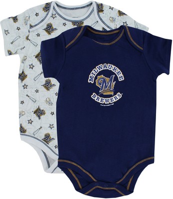 Детский комплект боди из 2 предметов для бейсбола MLB - Milwaukee Brewers, 24 месяца