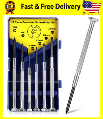 6PCS Tiny Screwdriver Set with Case,  Mini Screwdriver Set with 6 Different Size