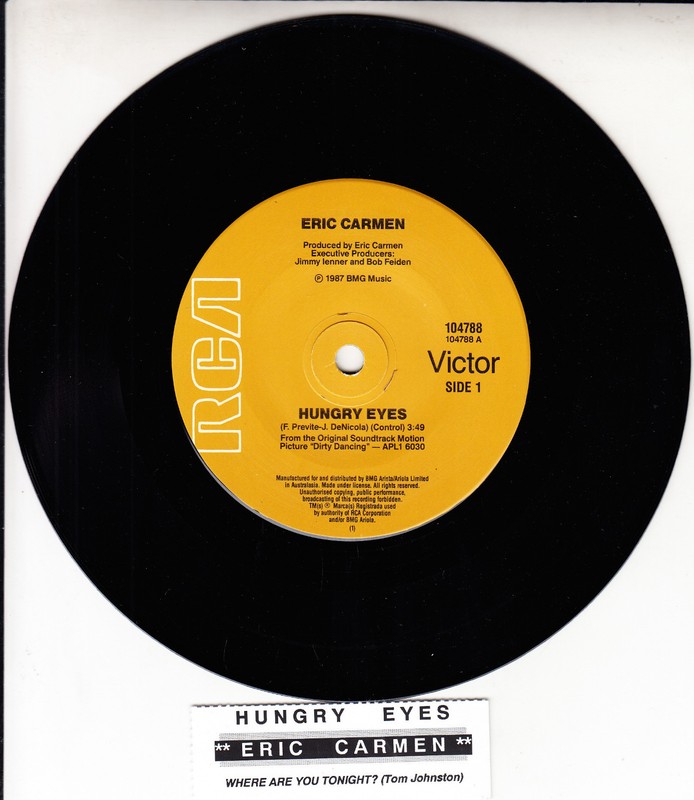 ERIC CARMEN Hungry Eyes TOM JOHNSTON Where Are You Tonight