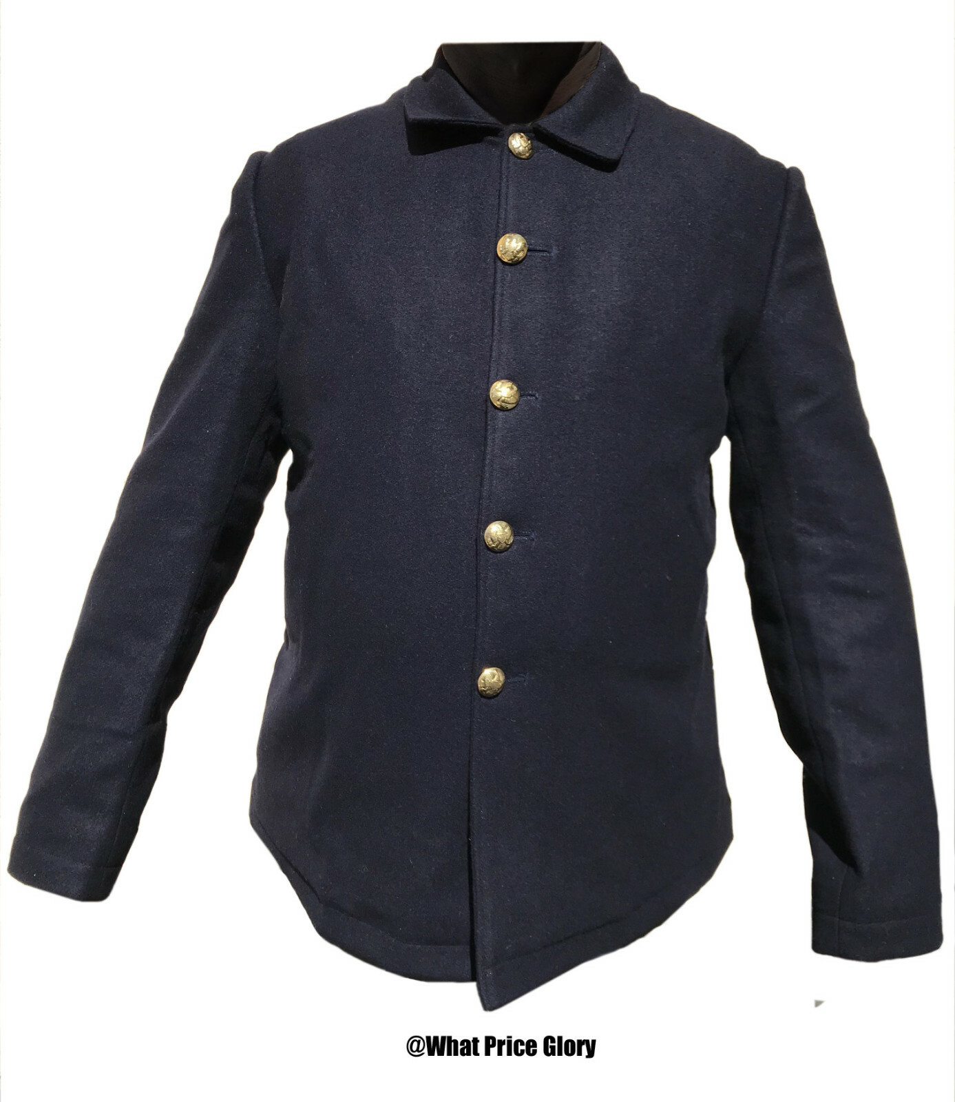 Army Blue Wool 5-button Blouse Sack Coat Size 48 Cotton