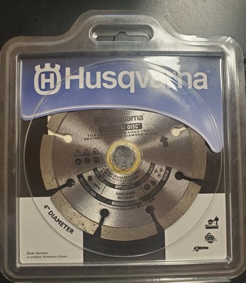 Husqvarna, 4'', TSD-S Dri Disc, 542761408, Tile, Dry/Wet, Diamond Blade