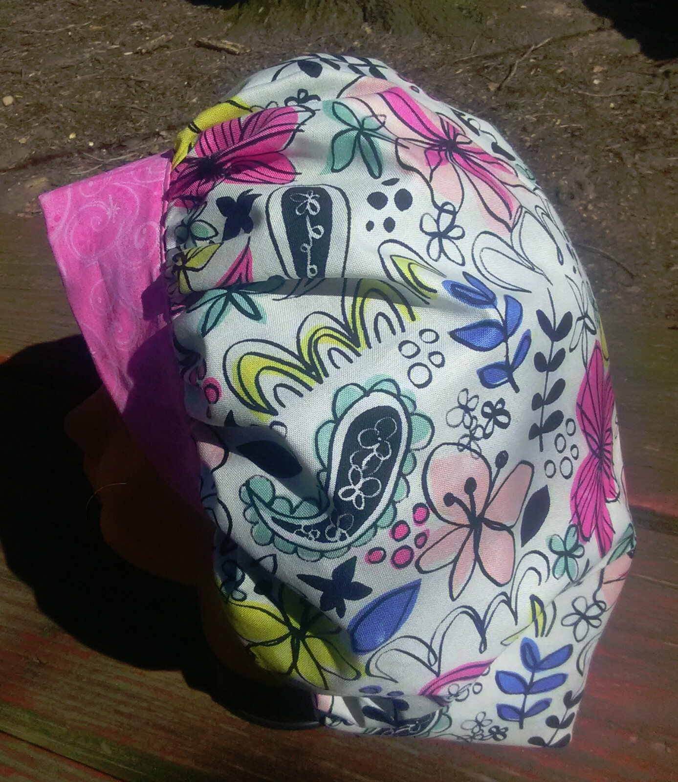 MOD FLOWERS Surgical Scrub Hat Cap Bouffant Women Ladies Medical Veterinary OR