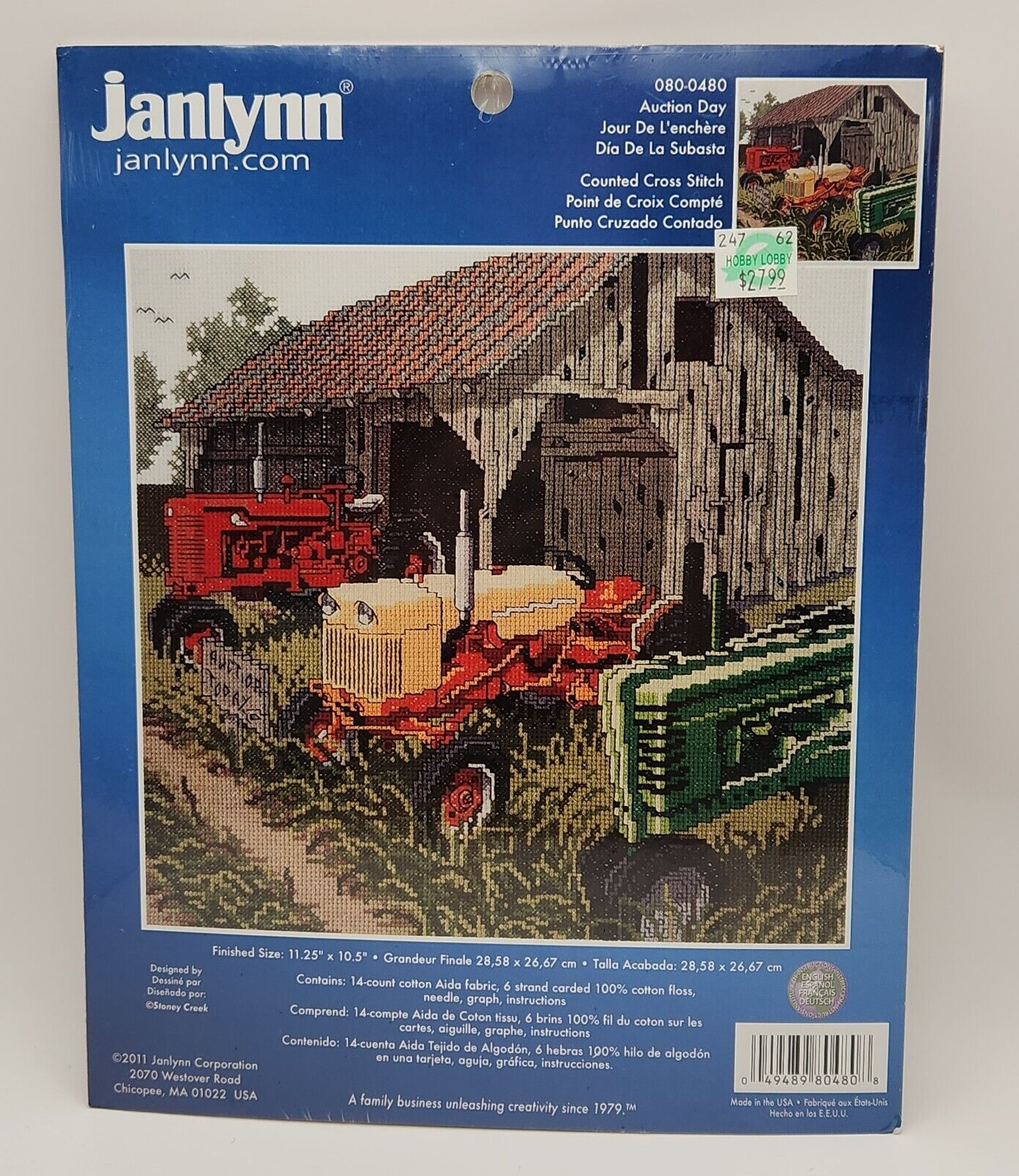 Auction Day Counted Cross Stitch Kit-11-1/4