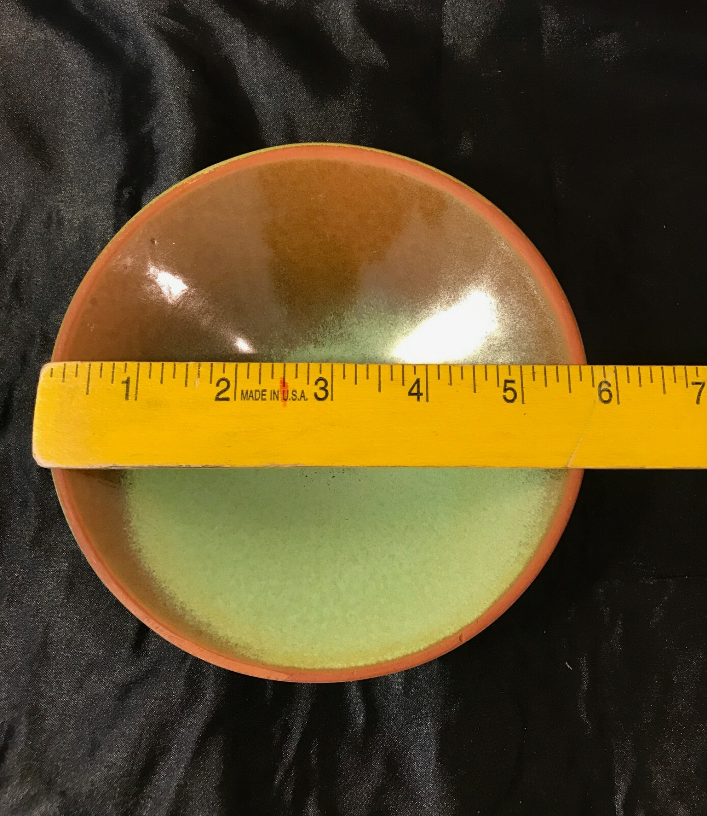 Vintage Frankoma Prairie Green Lid for Bowl  5 1/2