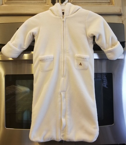 ***NWOT Baby Gap Unisex Hooded Fleece Sherpa Bunting Snowsuit Size 6-12 Months