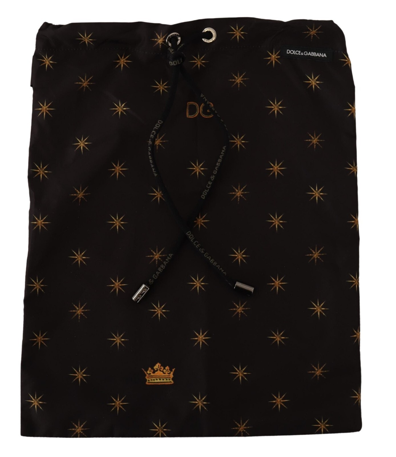 

DOLCE - GABBANA Чехол для пыльника Коричневая сумка для обуви со звездами и короной на шнурке 31см x 25см, Коричневый