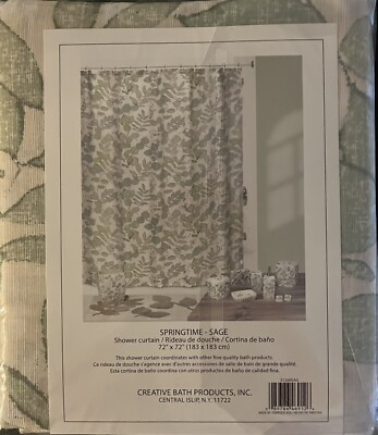 Creative Bath Shower Curtain Springtime-Sage