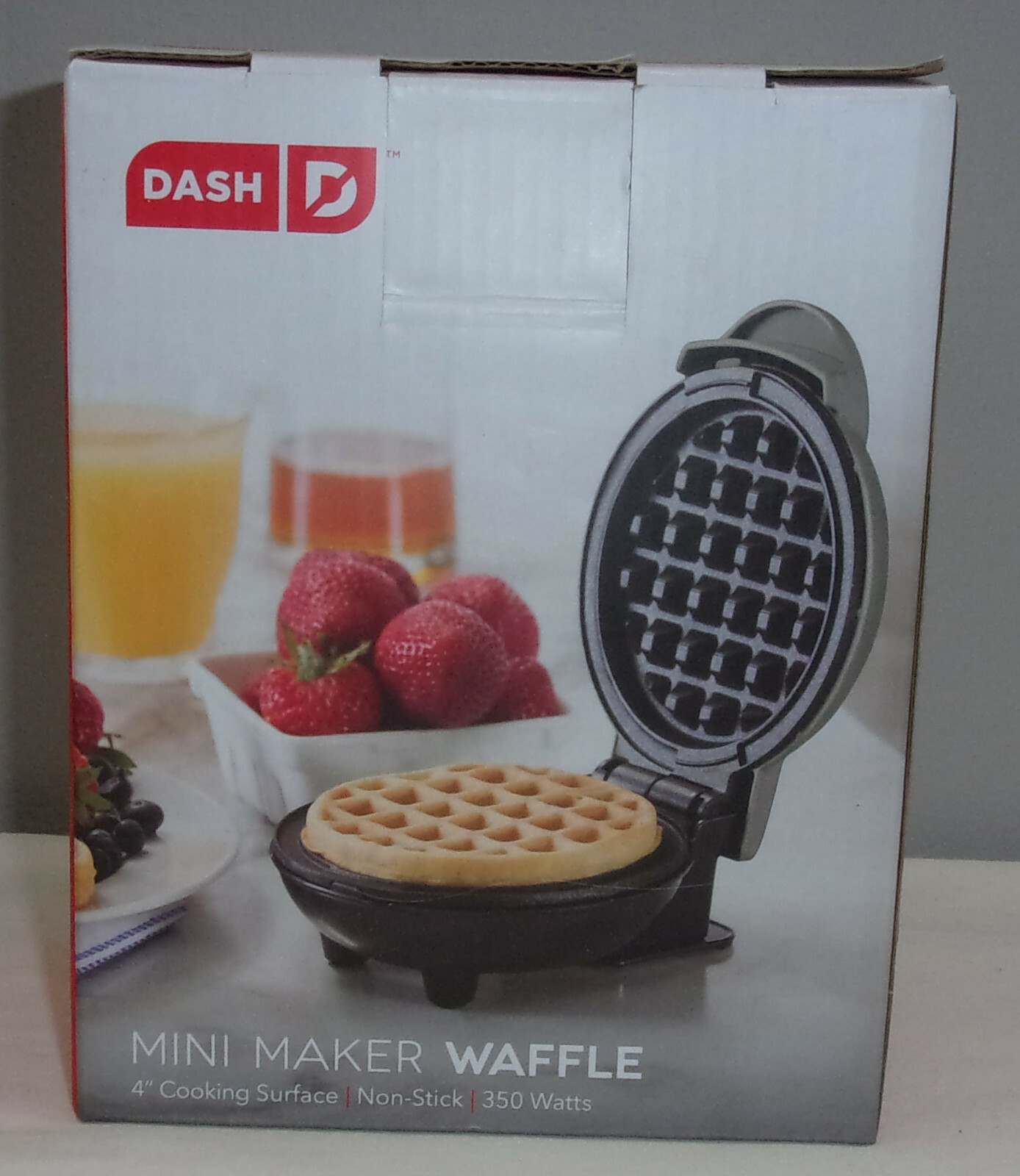 Dash Nonstick Mini Waffle Maker Silver Non Stick 350 Watts