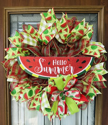 Hello, Summer! Watermelon Wreath