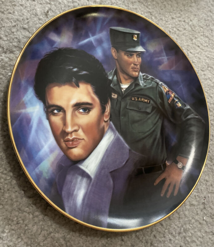 Collectible Elvis Presley "The Early Years" Third in Elvis Remembered  10" Plate
