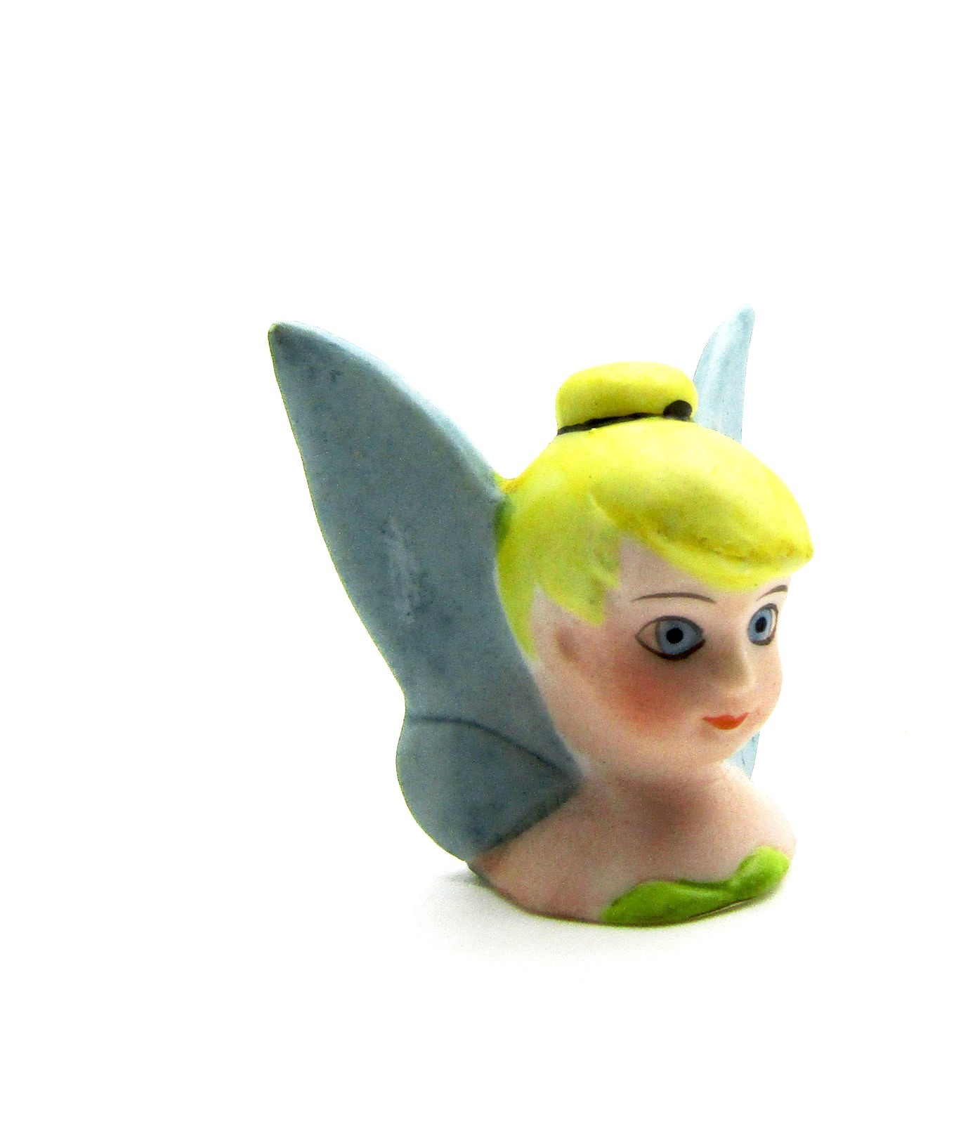 TINKERBELL  BISQUE PORCLAIN THIMBLE FROM THE 1988 DISNEY COLLECTION
