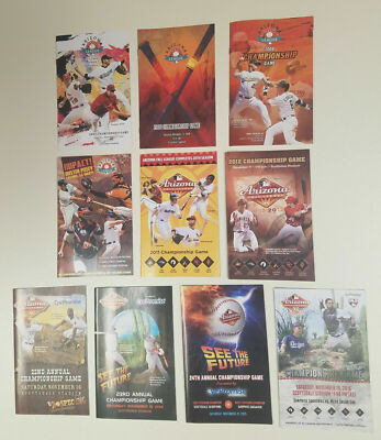 Arizona Fall League Championship Game Day AFL Program 2007 to 2018 - YOUR CHOICE