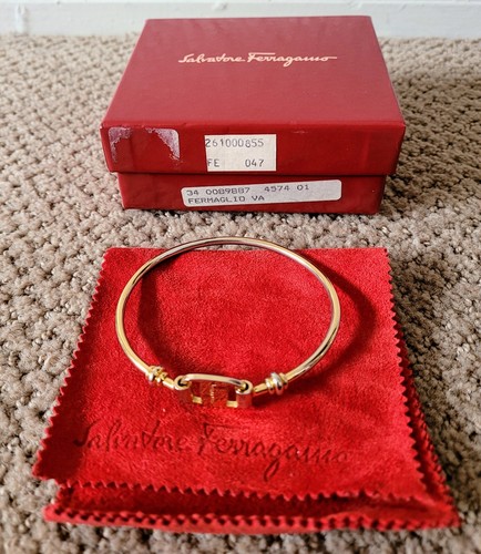 【関税&送料込】Ferragamo Bracelet Double Gancini bracelet - Men | Ferragamo