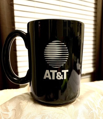 AT&T Mobile Telecommunications Promotional Black & White Coffee Cup Mug