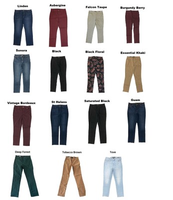 Женские джинсы-стрейч Bandolino Amy Modern с прямыми штанинами для похудения живота