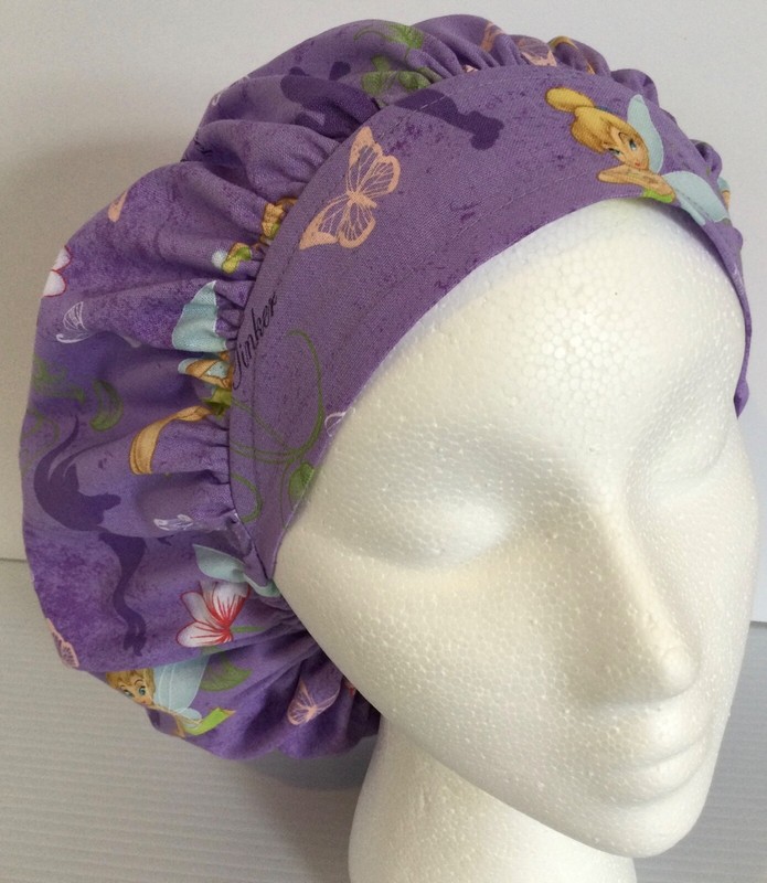 Tinker Bell medium medical scrub cap surgeons surgery anesthesiologist hat