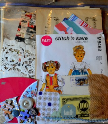 EPHEMERA PACK grab bag Scrapbook, Mixed Media Art, collage Mixed items no theme