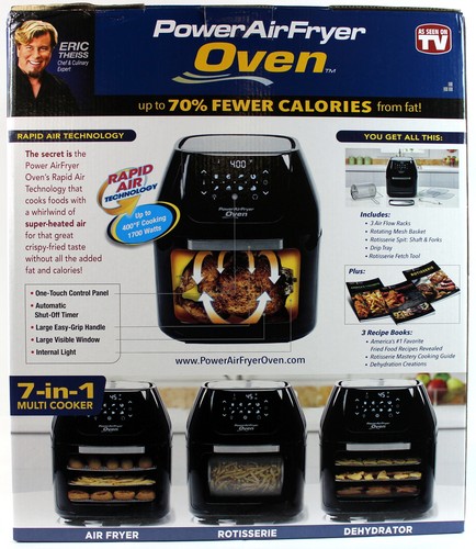 Power Air Fryer Oven Extra Large Capacity 1700 Watts-N.O.
