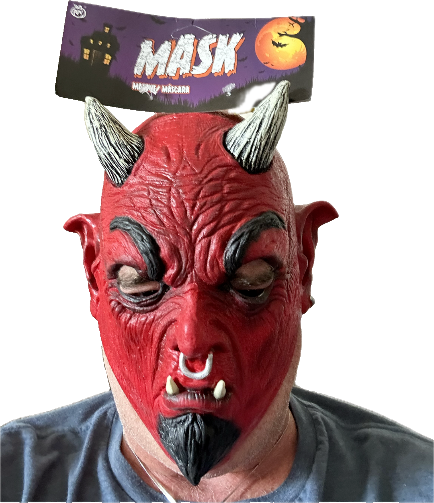 deviluseフェイスマスク FACT Gold Studded Spike Mask Halloween Over the Head Full Face Yeezus