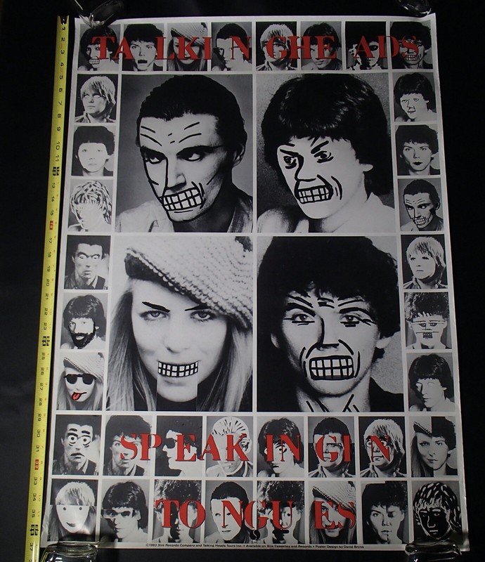 ORIGINAL The TALKING HEADS Promotional SPEAKING IN TONGUES