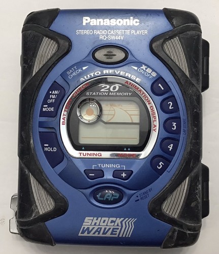 Panasonic ショックウェーブ　カセットプレーヤー　RQ-SW5 RQ-SW5（SHOCK WAVE）】ファットデザインの黄色い90年代カセット
