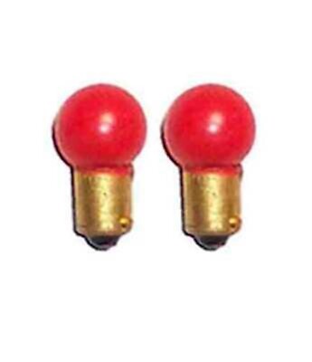 (2) 431 Red Bayonet 14v BULBS for Lionel Marx O O27 Gauge Trains Parts Lamps