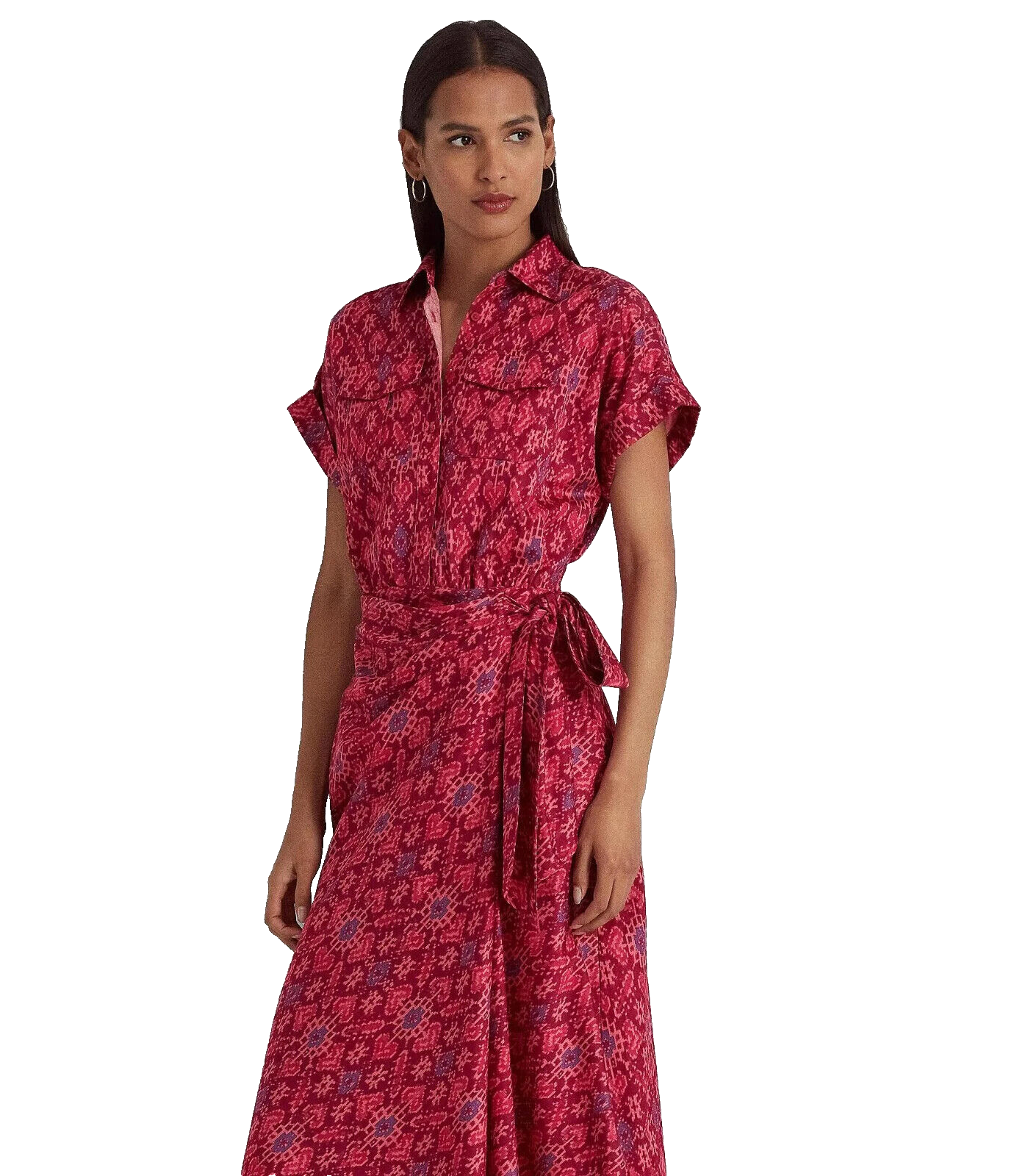 ワンピース LAUREN RALPH LAUREN FRATILLIO SHORT SLEEVE DAY DRESS (53341) Lauren by Ralph Lauren | Fratillio Short Sleeve Dress